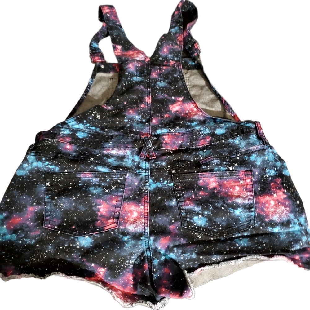 Galaxy Colored Overall Shorts